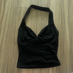 Black Halter Top